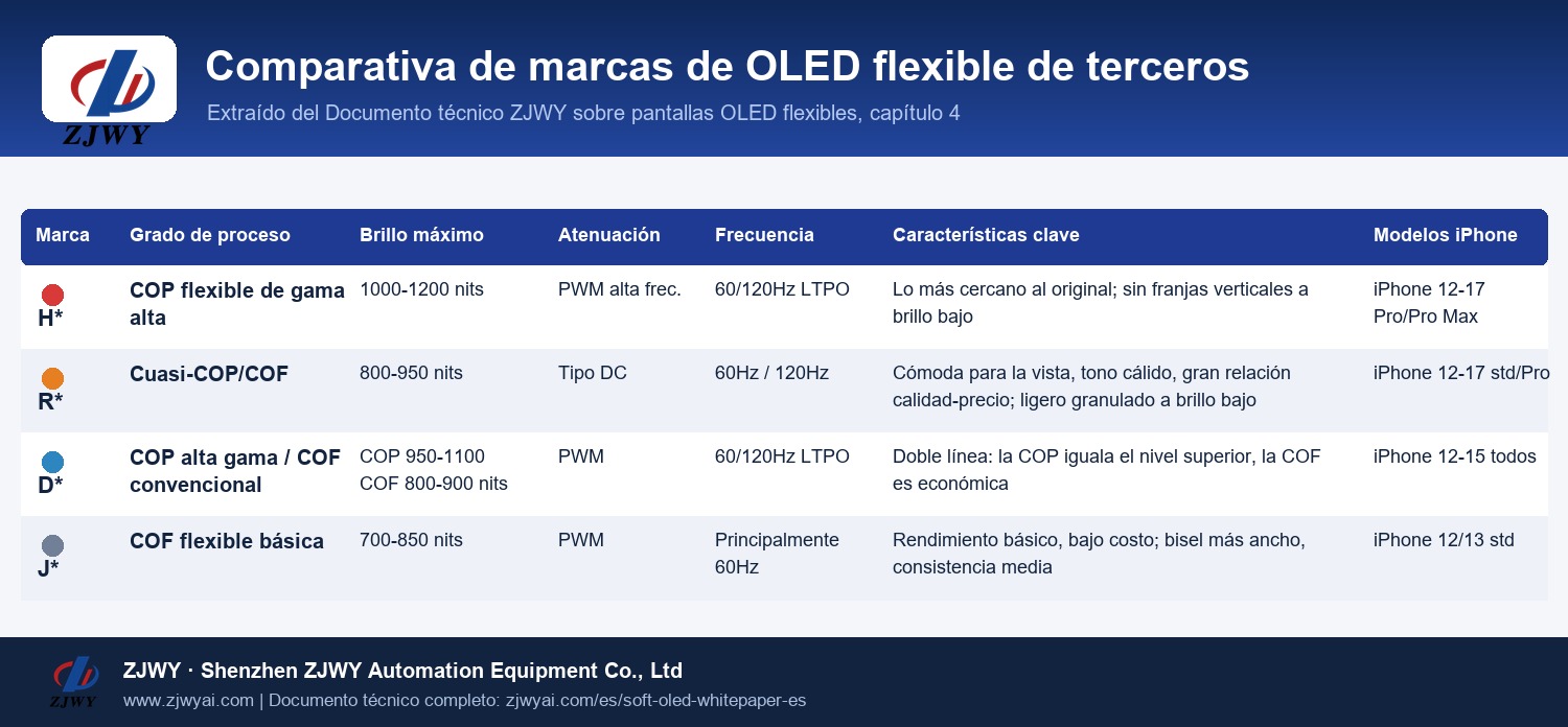 Comparativa de marcas