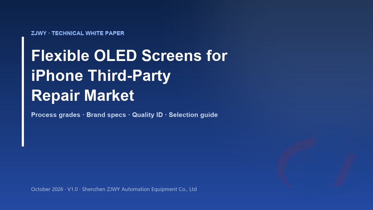Technical White Paper on Flexible OLED Screens for iPhone Third-Party Repair Market